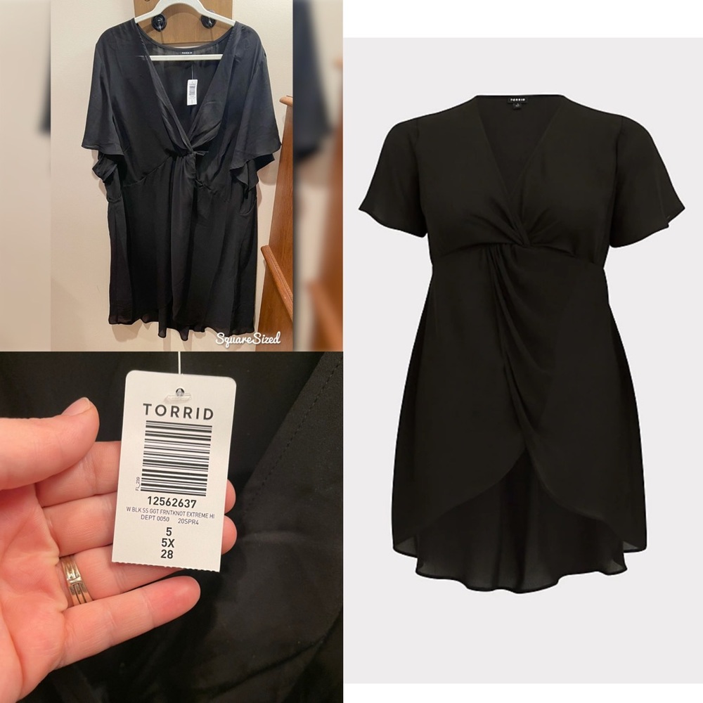 Torrid NWT size 5 twist front shirt